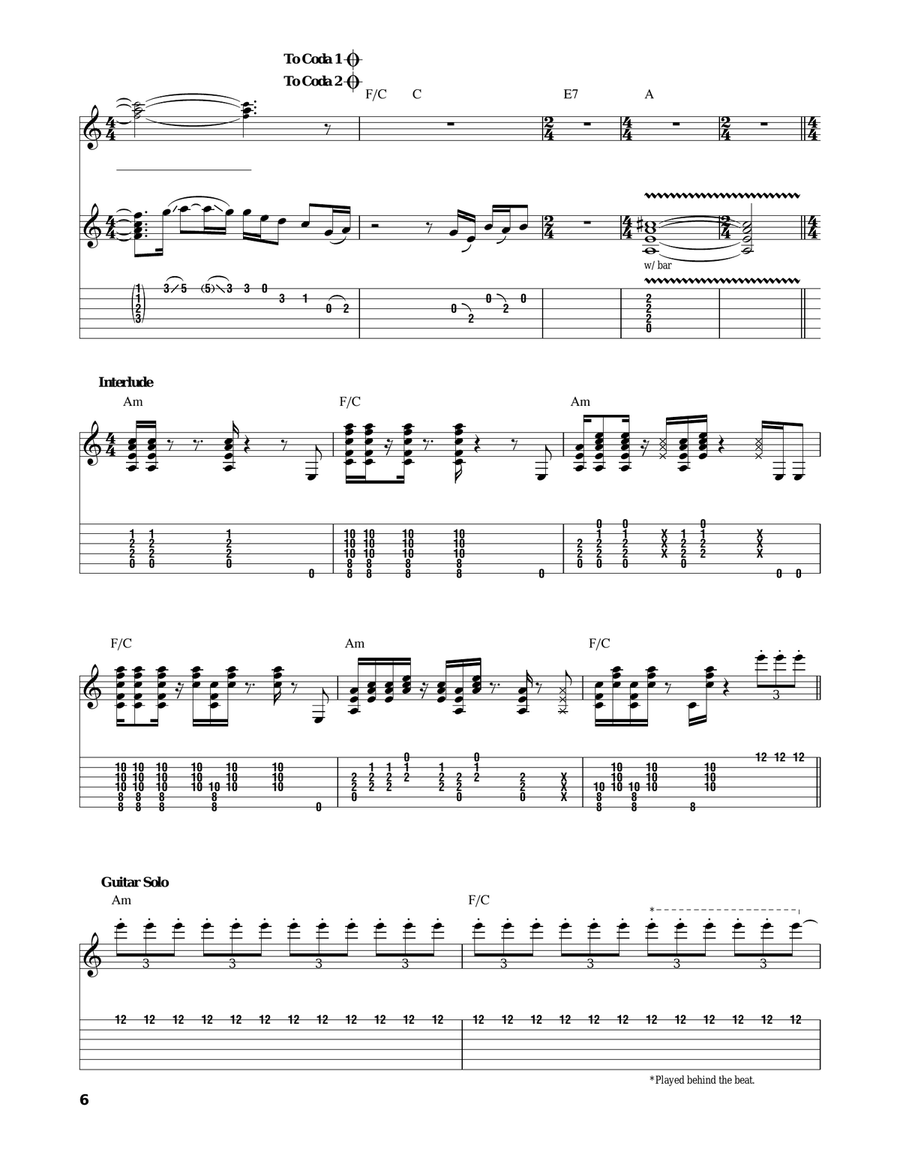 Cowgirl In The Sand Acoustic Guitar scores gallery preview page 6
