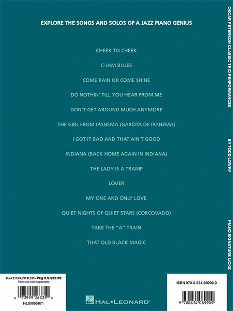Oscar Peterson – Classic Trio Performances Piano Method scores gallery preview page 6
