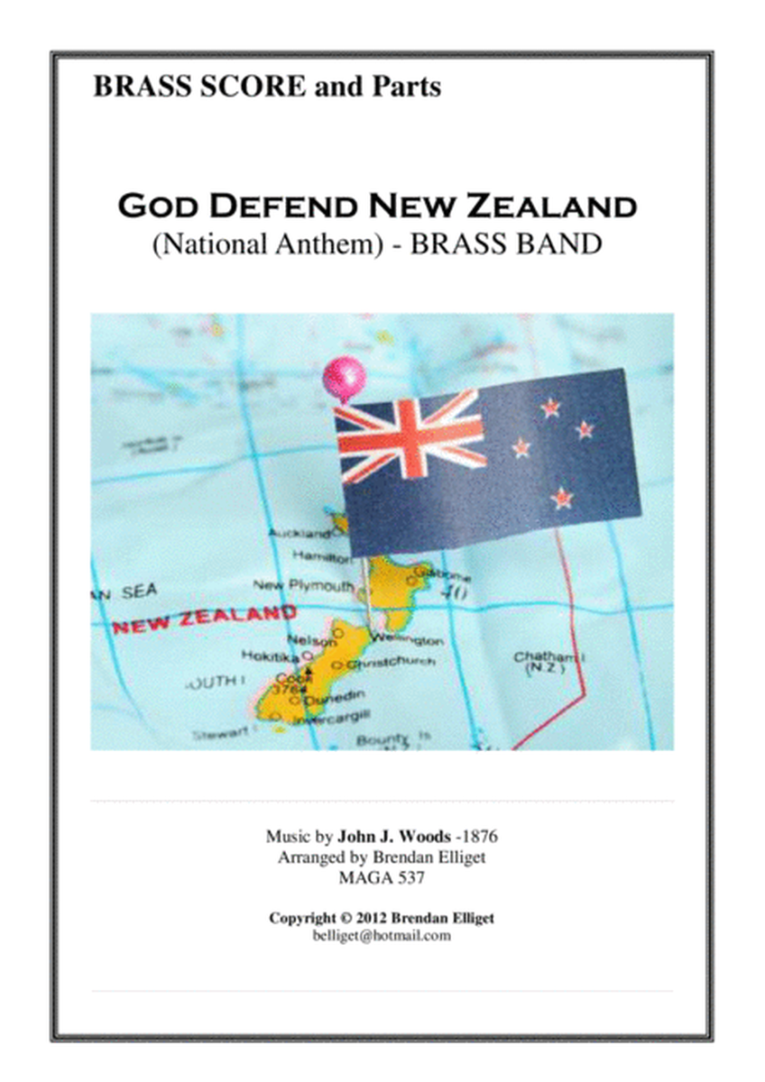 God Defend New Zealand [F] Brass Band Score and Parts PDF image number null