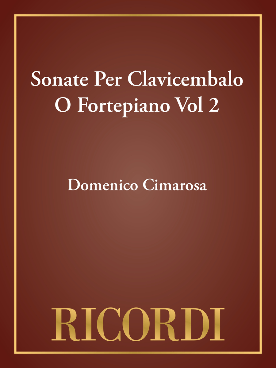 Sonate Per Clavicembalo O Fortepiano Vol 2