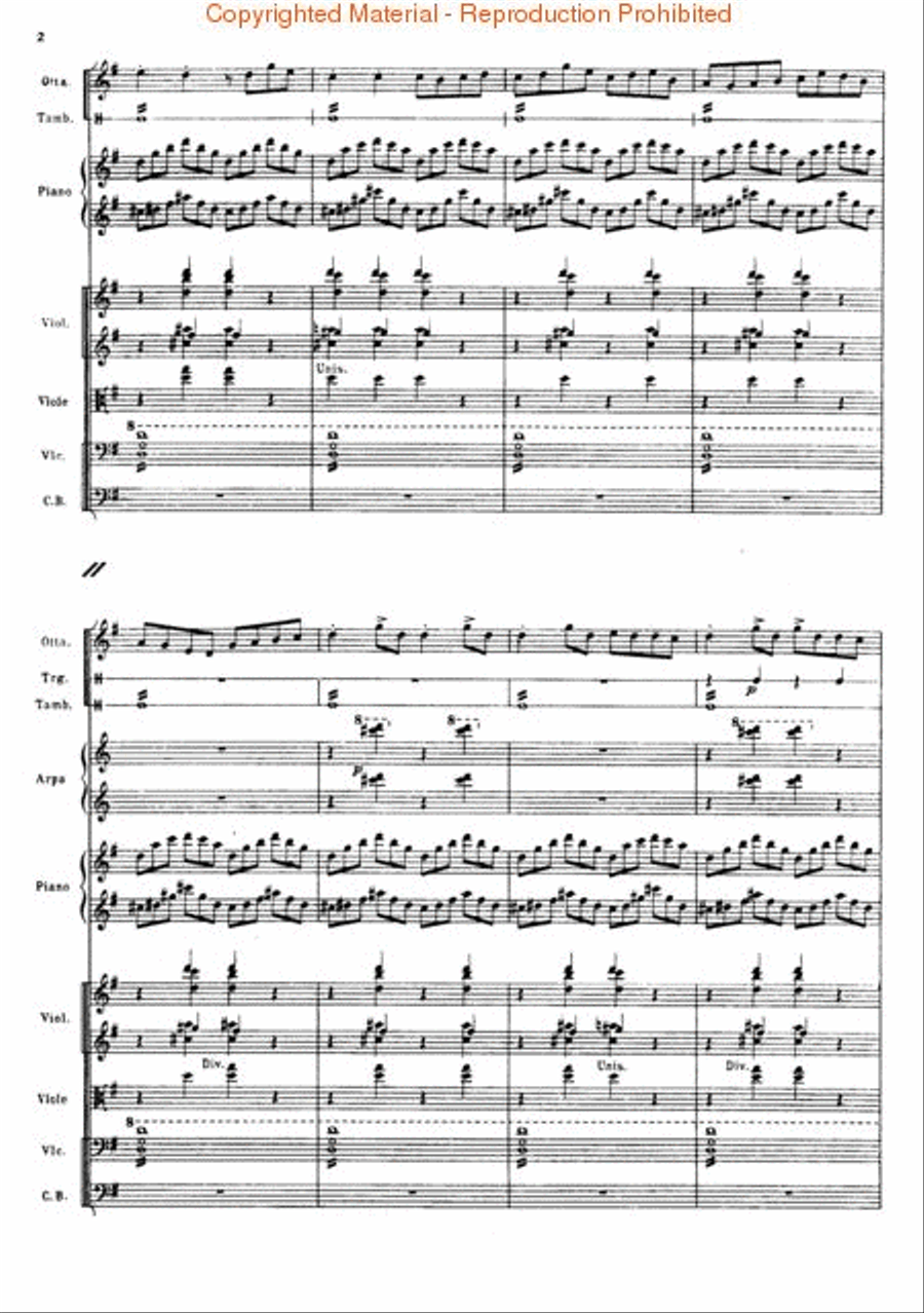 Concerto in G for Piano & Orchestra Orchestra scores gallery preview page 2