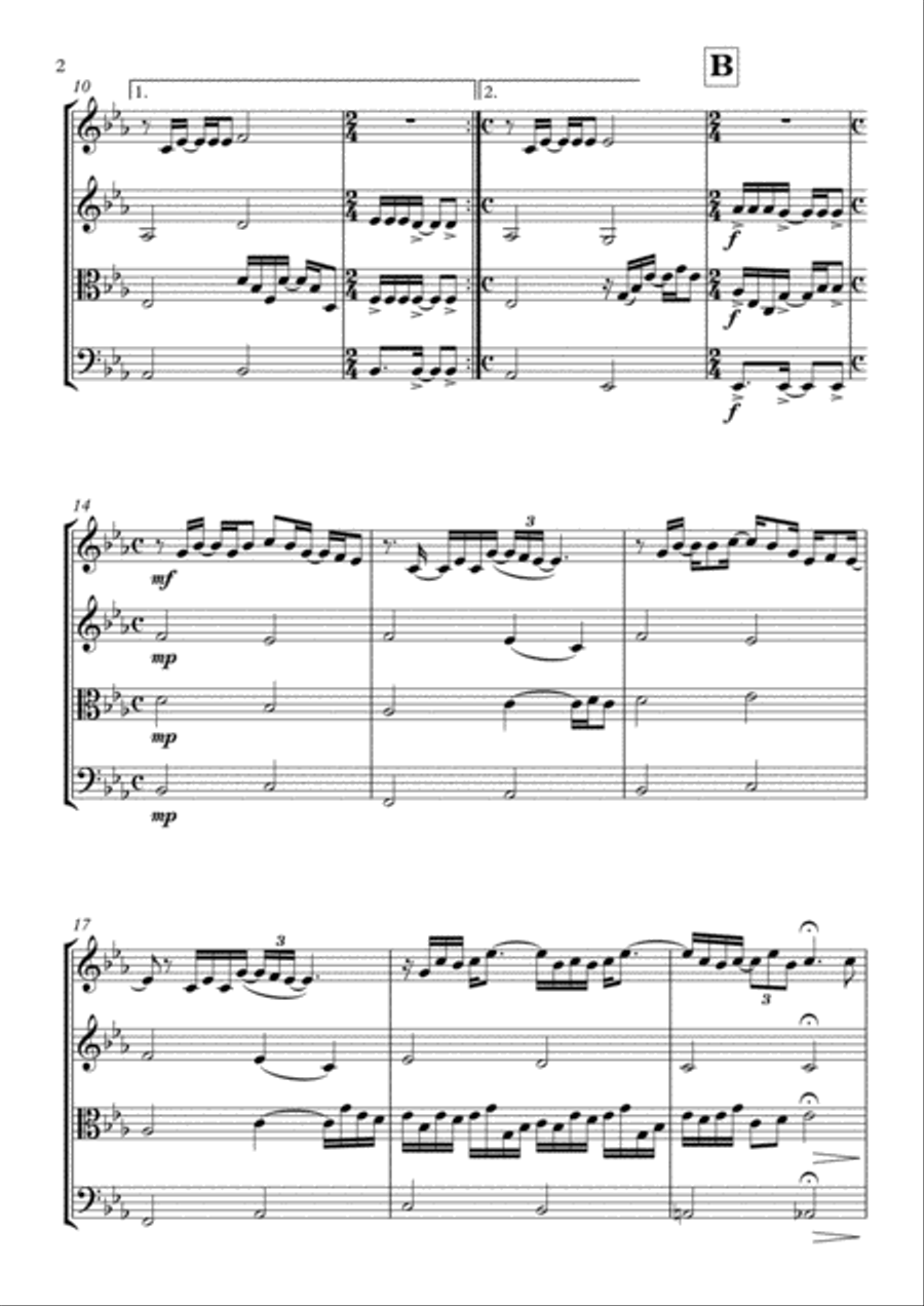 Your Song Your Song String Quartet scores gallery preview page 3