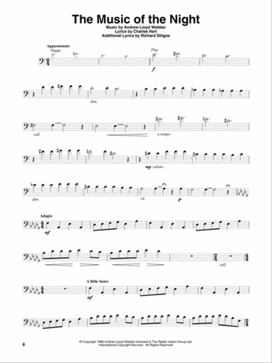 The Phantom of the Opera Cello scores gallery preview page 5
