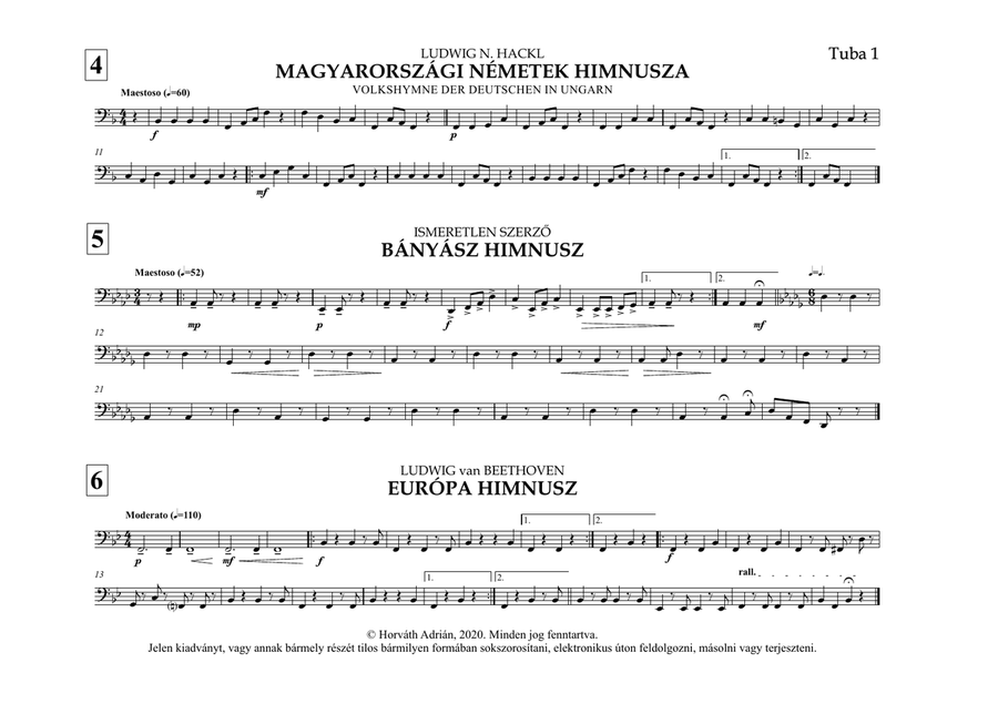 Indulókönyv 2020 - 35 Tuba 1 Concert Band scores gallery preview page 6