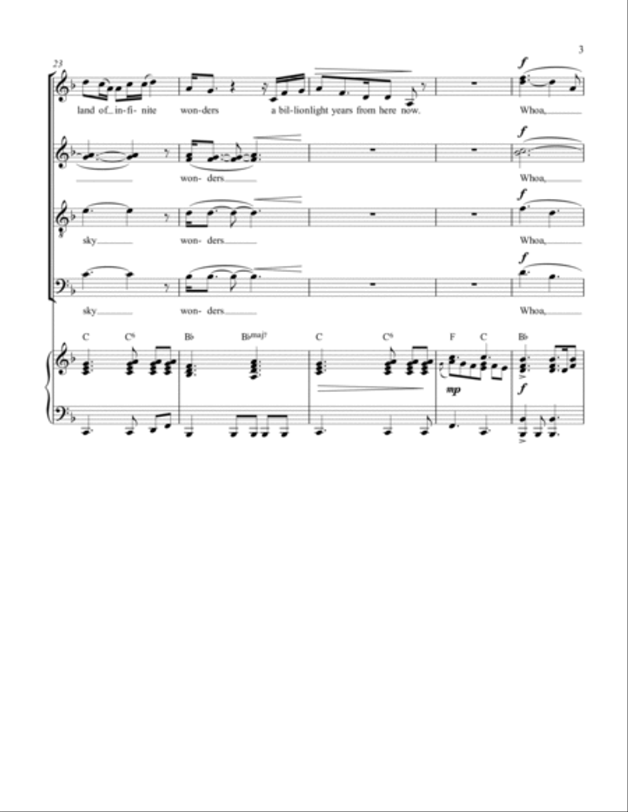 Light My Love Light My Love 4-Part scores gallery preview page 3