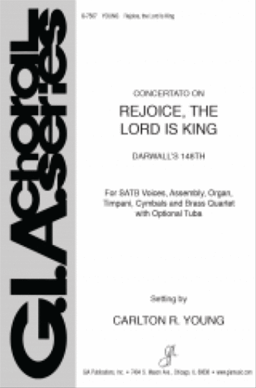 Concertato on Rejoice, the Lord Is King - full score and parts
