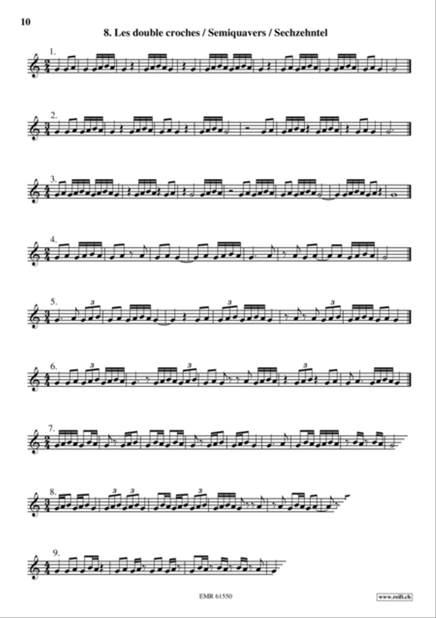 Exercices Rythmiques Volume 1 Cornet scores gallery preview page 11