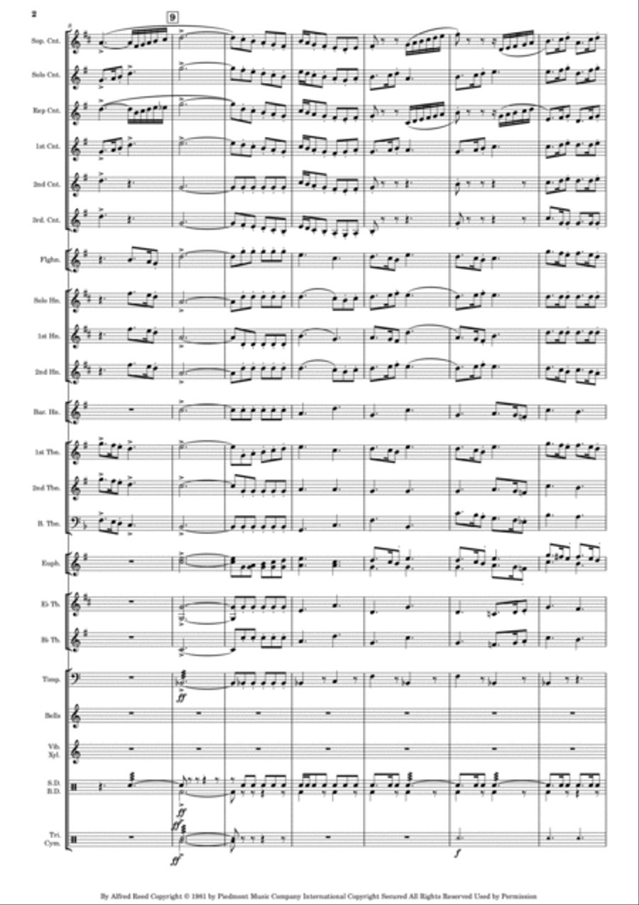 The Hounds Of Spring Brass Band scores gallery preview page 2