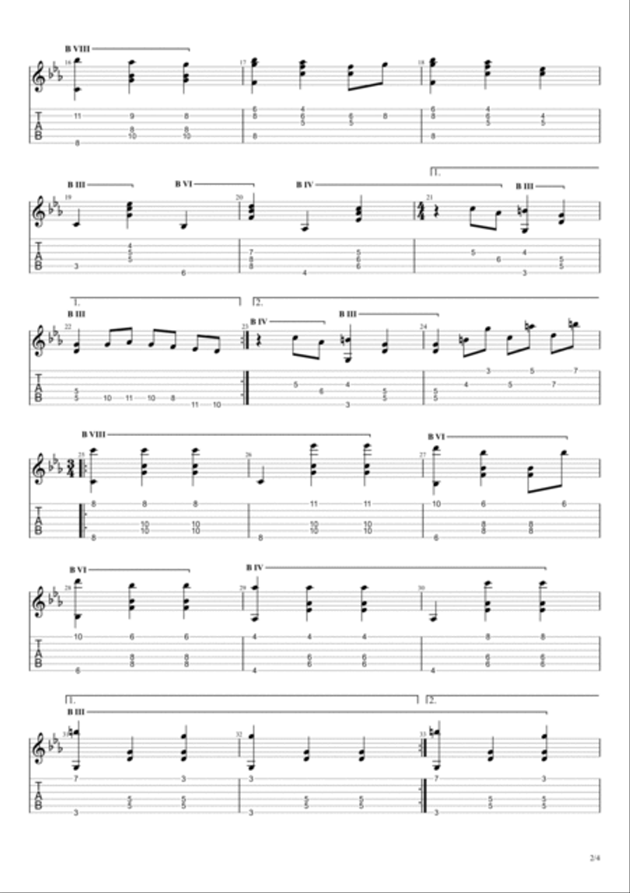 La Llorona Acoustic Guitar scores gallery preview page 2