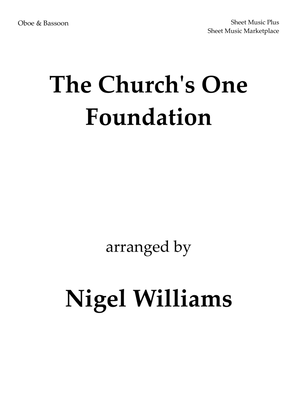 Book cover for The Church's One Foundation, for Oboe and Bassoon Duet