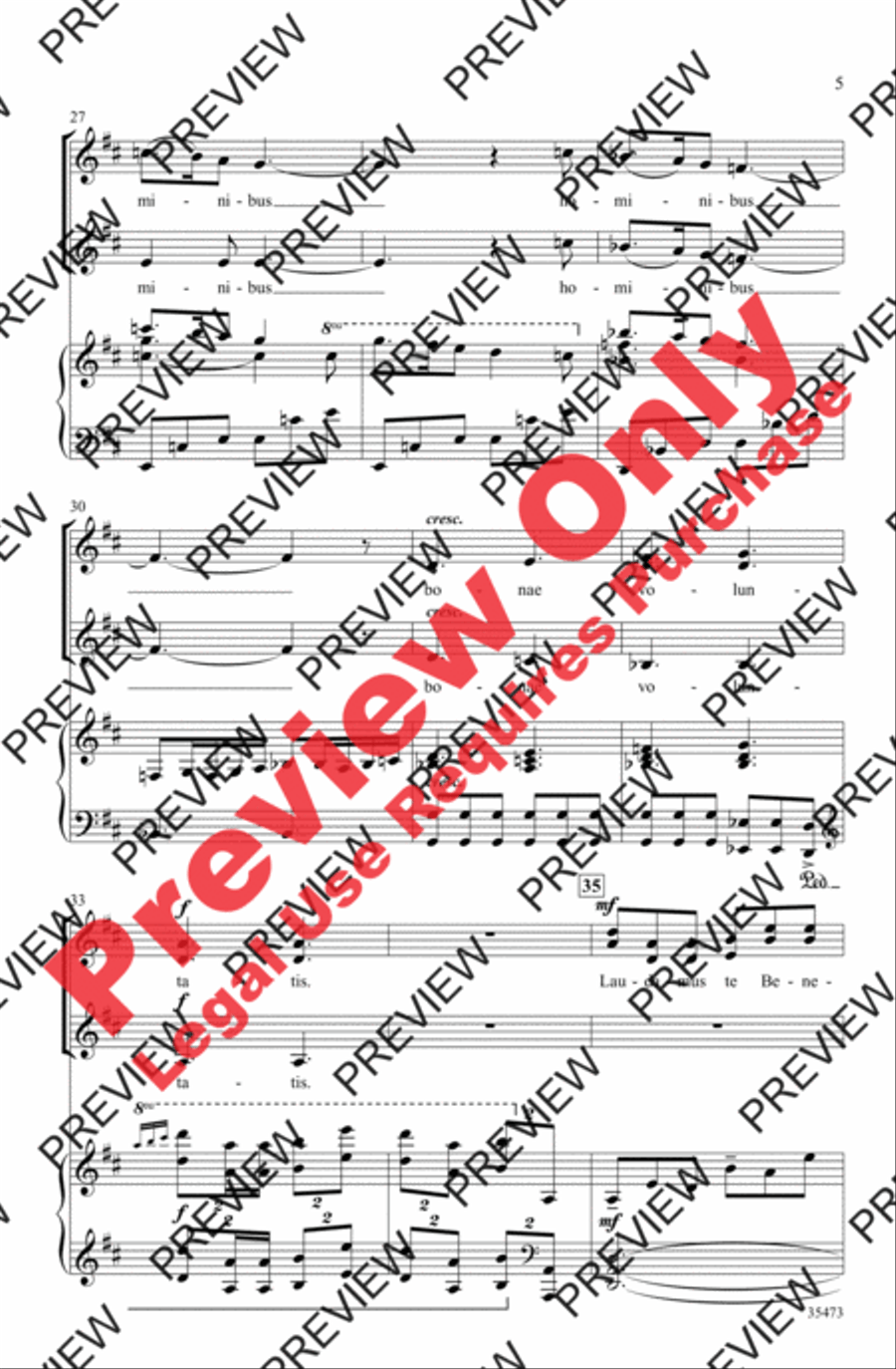 Gloria Women's Choir scores gallery preview page 5