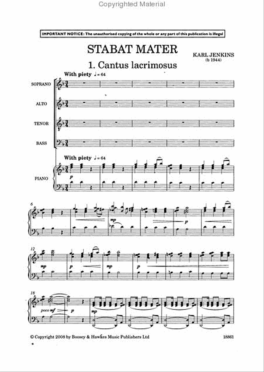 Stabat Mater Choir scores gallery preview page 2