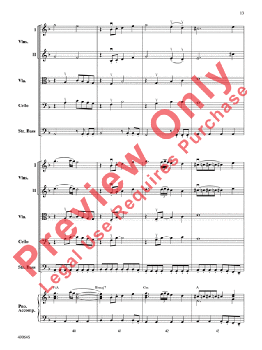 Wood's Bolero String Orchestra scores gallery preview page 14