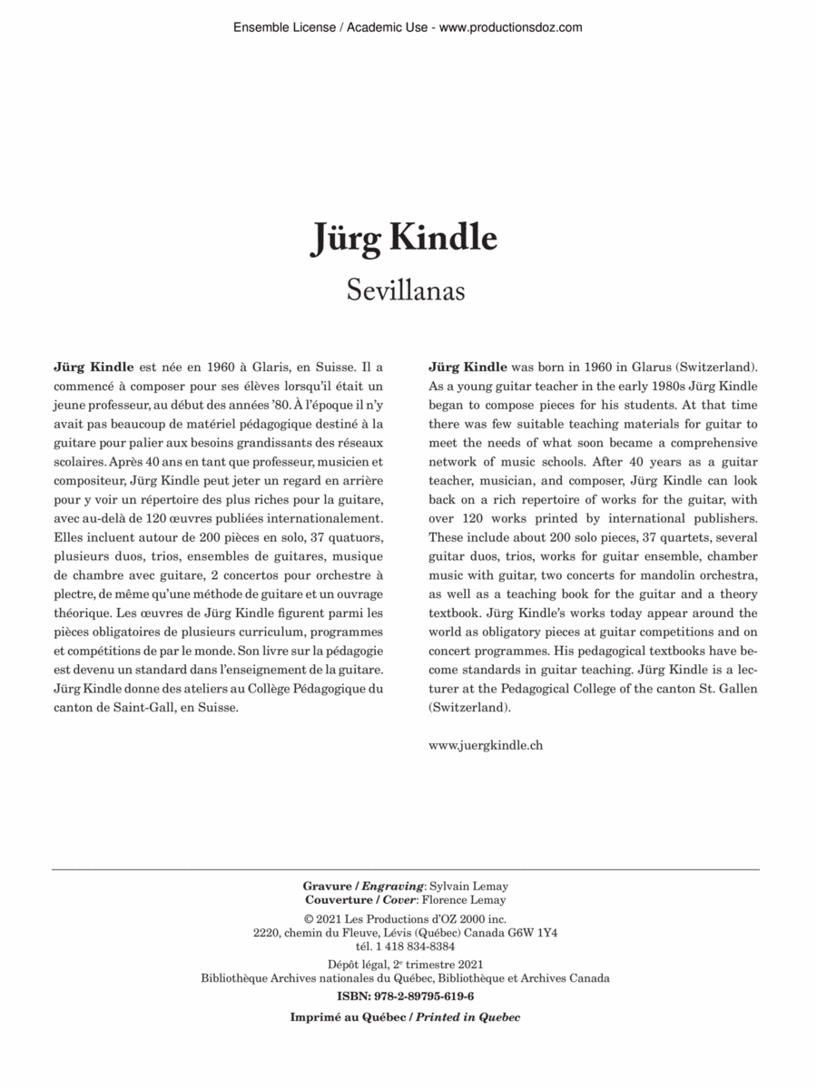 Flamenco Inspiration - Sevillanas Guitar Ensemble scores gallery preview page 1