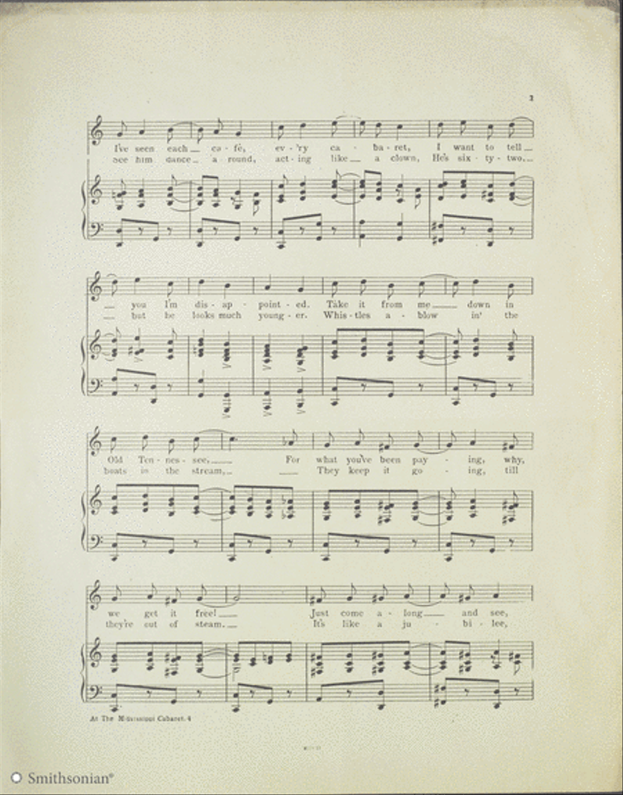 At the Mississippi Cabaret Piano, Vocal scores gallery preview page 3