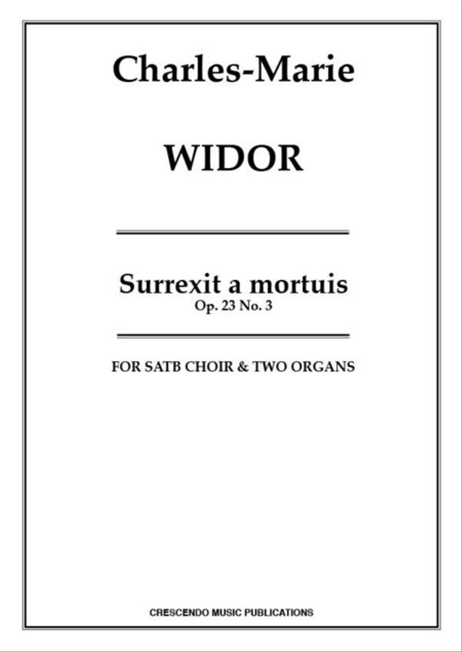 Surrexit a mortuis, Op. 23/3 4-Part scores gallery preview page 1