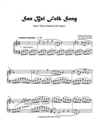 Book cover for San Bei Folk Song