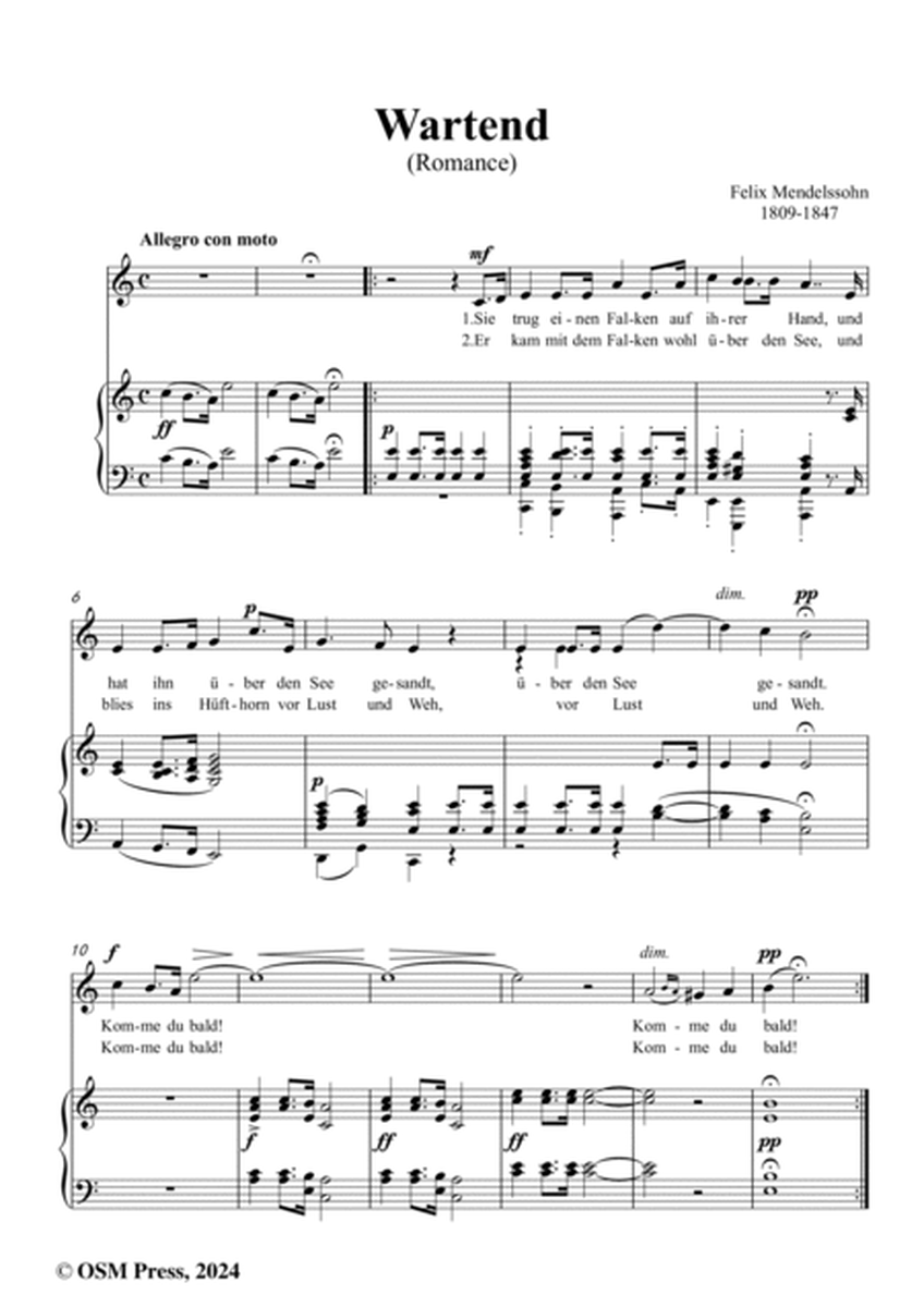 F. Mendelssohn-Wartend(Romance),Op.9 No.3 in a minor
