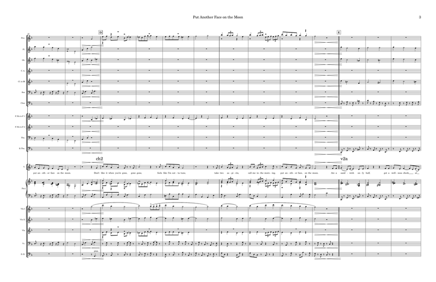 Put Another Face on the Moon (Instrumental) - Score Only
