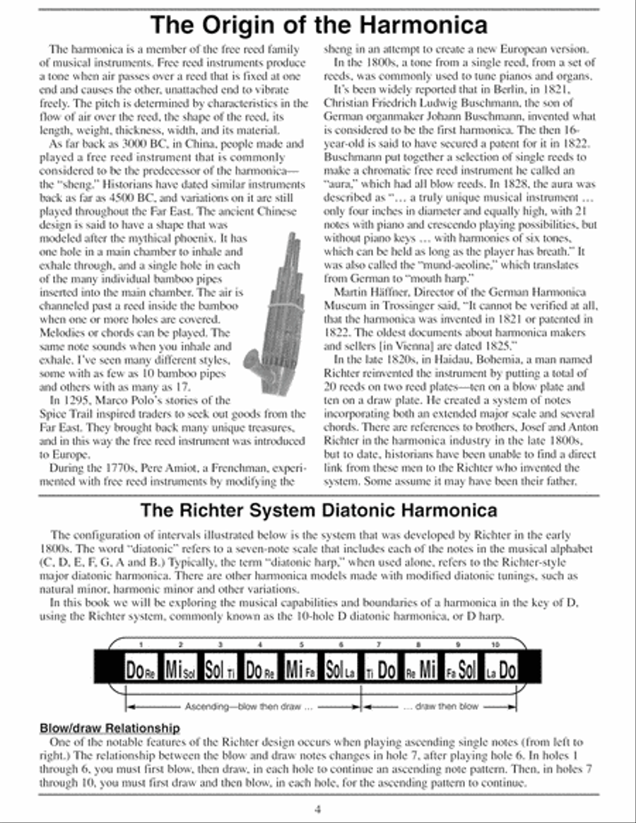 Complete 10-Hole Diatonic Harmonica Series: D Harmonica Book