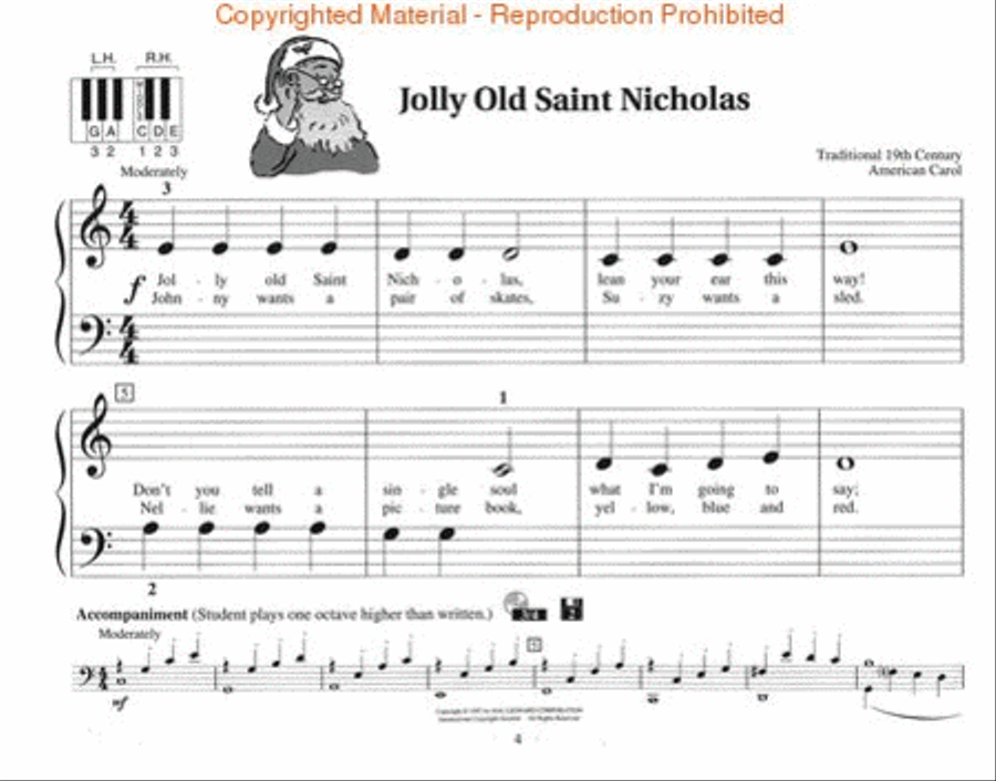 Christmas Piano Solos – Level 1 Piano Method scores gallery preview page 3