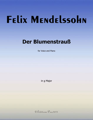 Der Blumenstrauss,by Mendelssohn,in G Major
