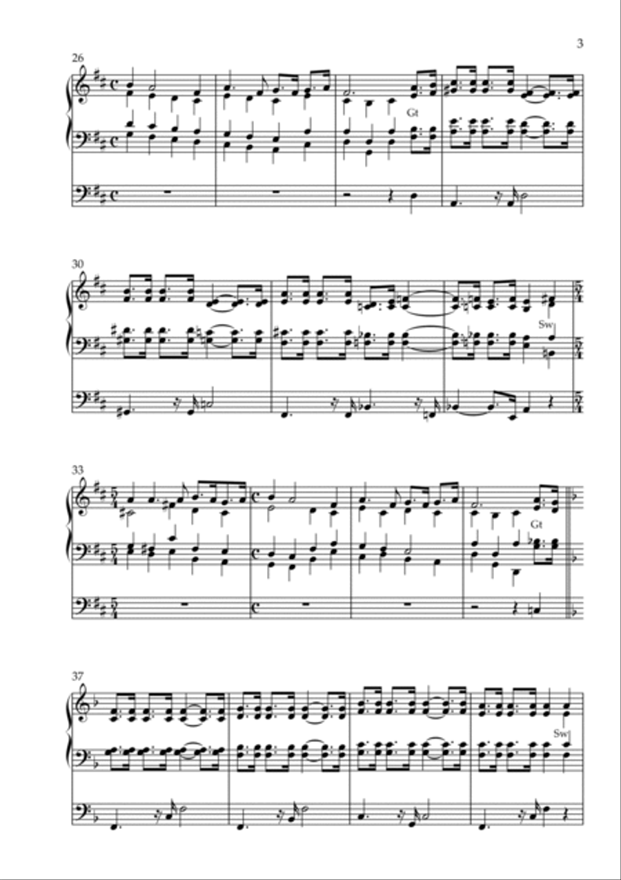 Lithuanian Folk Suite, Op. 150 (Organ Solo) Organ Solo scores gallery preview page 3