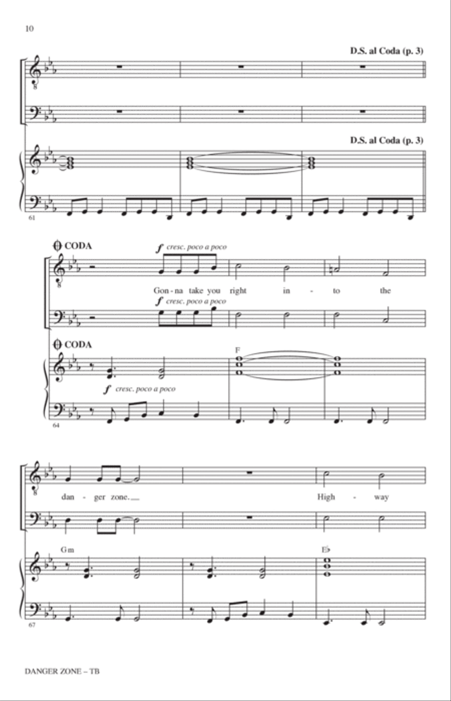 Danger Zone (from Top Gun) (arr. Roger Emerson) TB scores gallery preview page 8