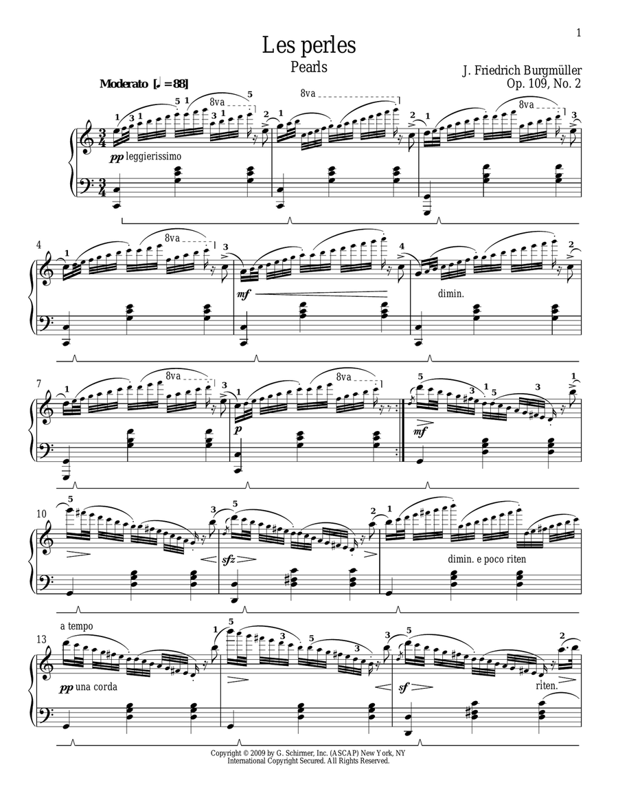 The Pearls The Pearls Piano Solo scores gallery preview page 1