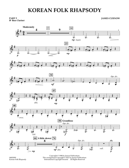 Korean Folk Rhapsody - Pt.5 - Bb Bass Clarinet
