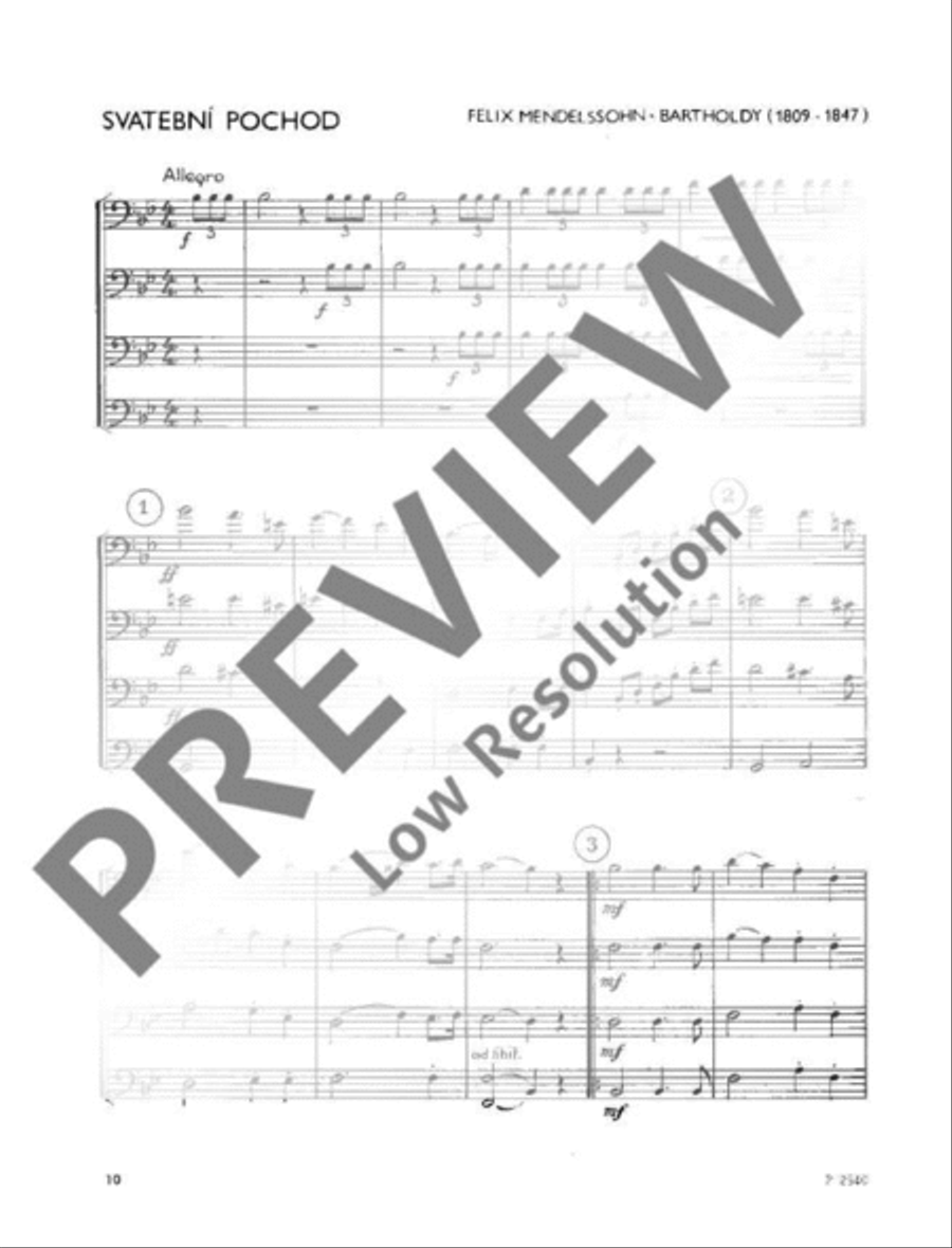 Trombone Quartets Trombone Quartet scores gallery preview page 11
