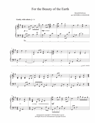 For The Beauty Of The Earth - Modern Hymn Arrangement