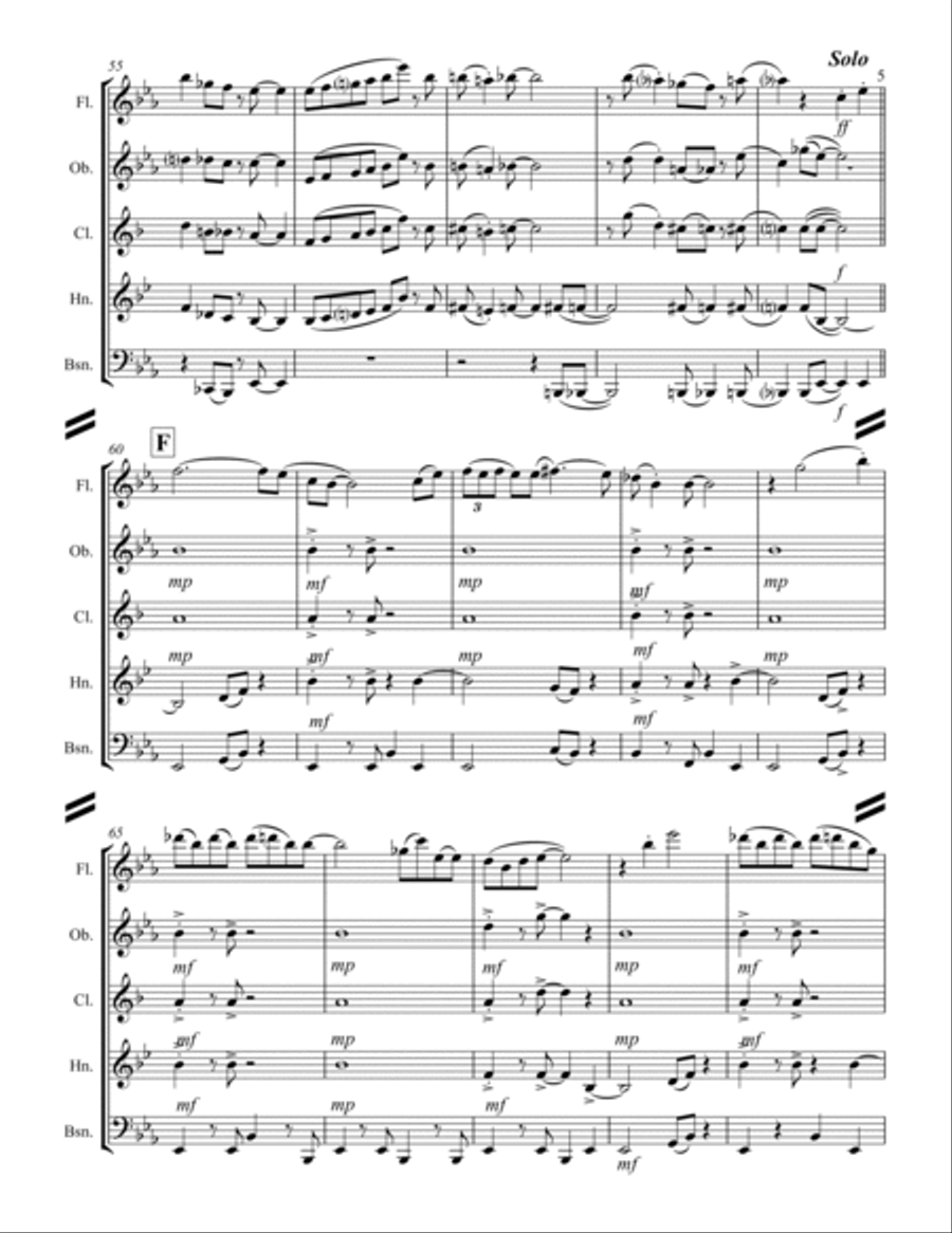 In The Mood Woodwind Quintet scores gallery preview page 6