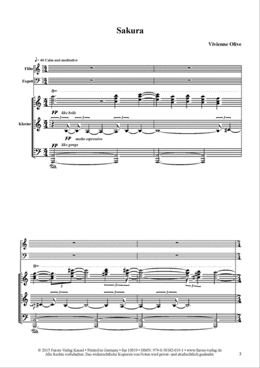 Sakura Sakura Bassoon scores gallery preview page 2