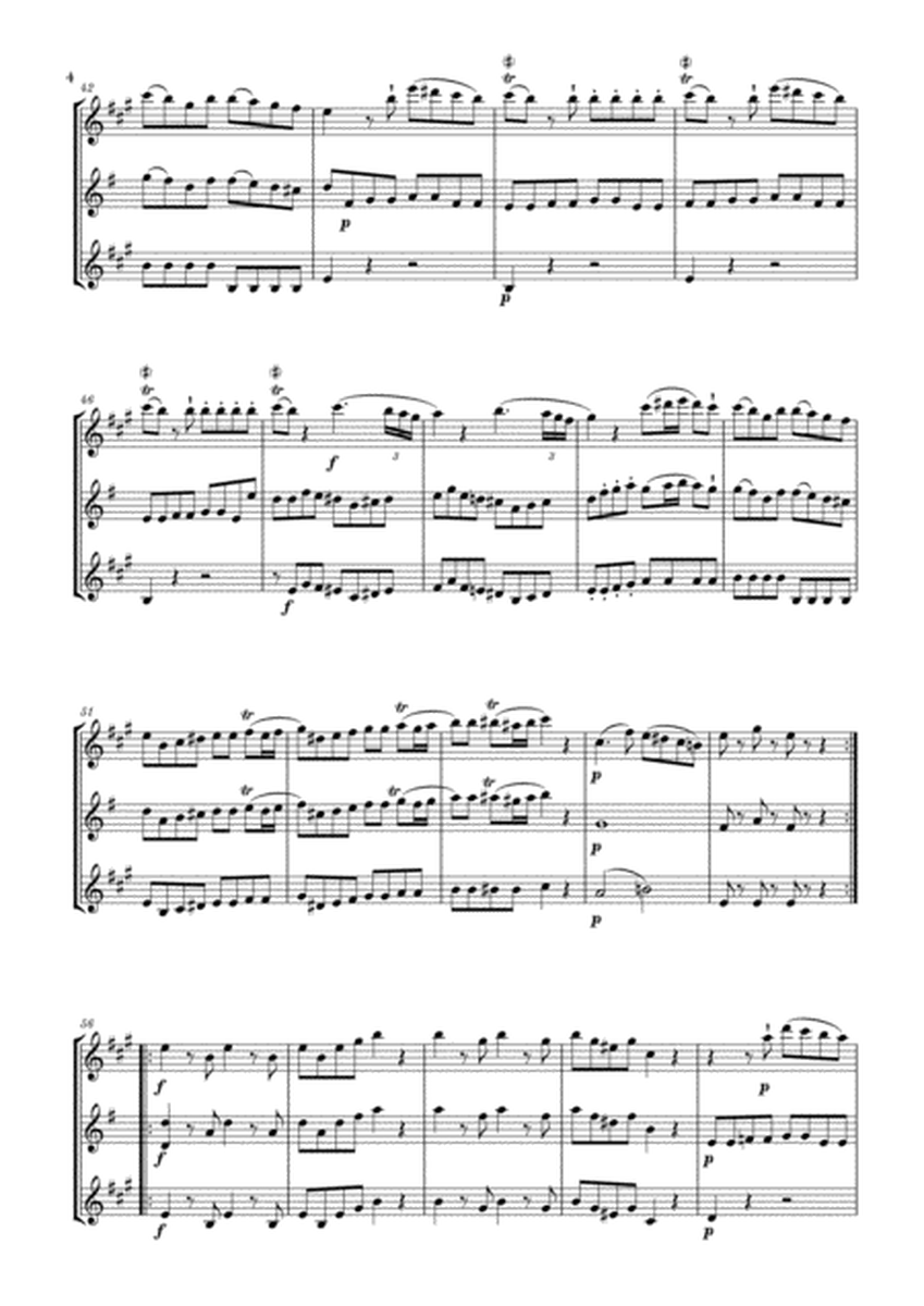 Eine Kleine Nachtmusik for Clarinet, Violin and Bass Clarinet image number null