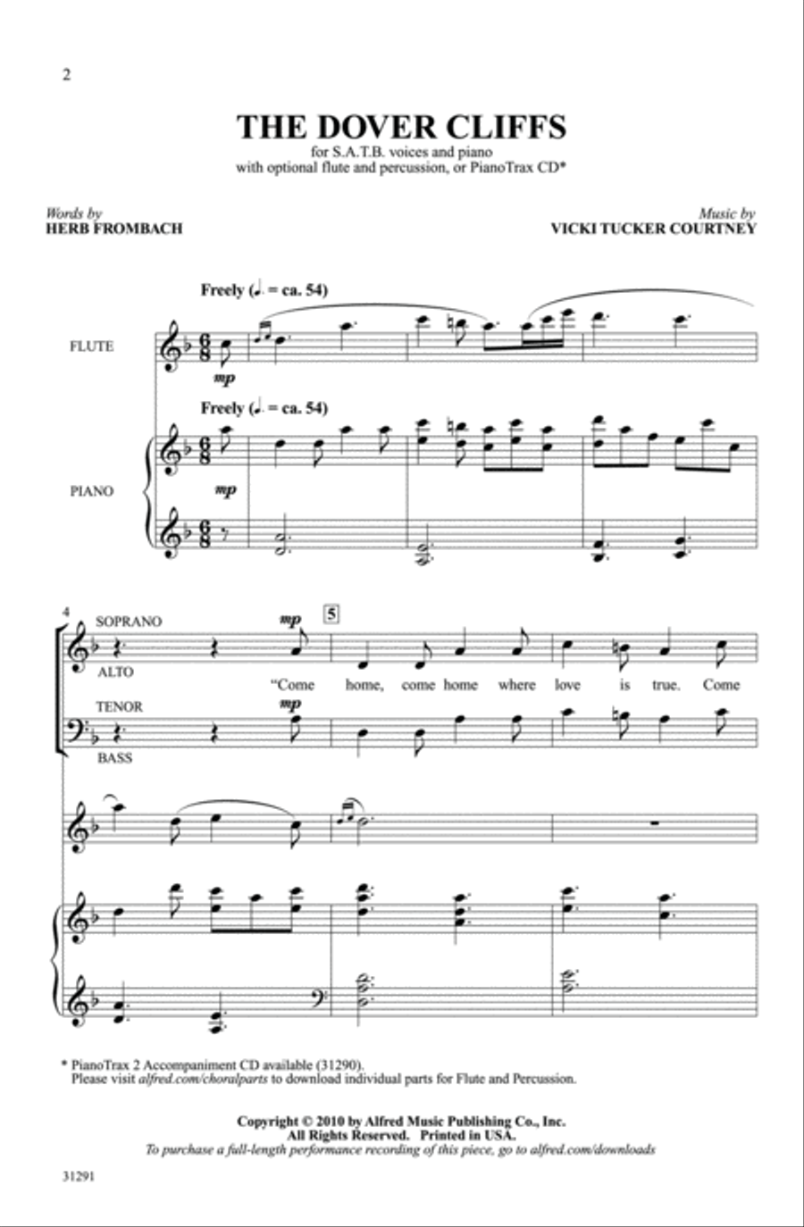 The Dover Cliffs 4-Part scores gallery preview page 2