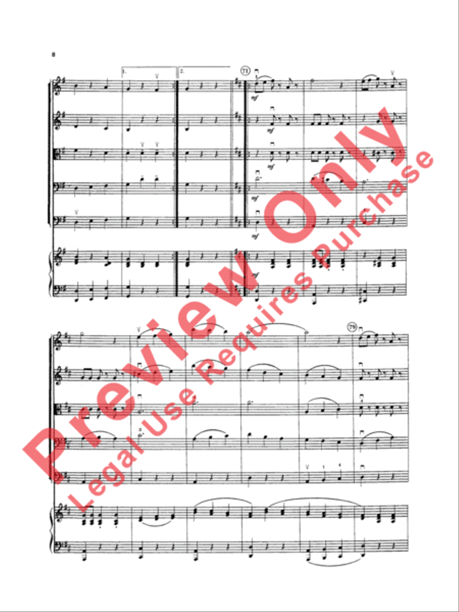 Fledermaus Waltzes String Orchestra scores gallery preview page 9