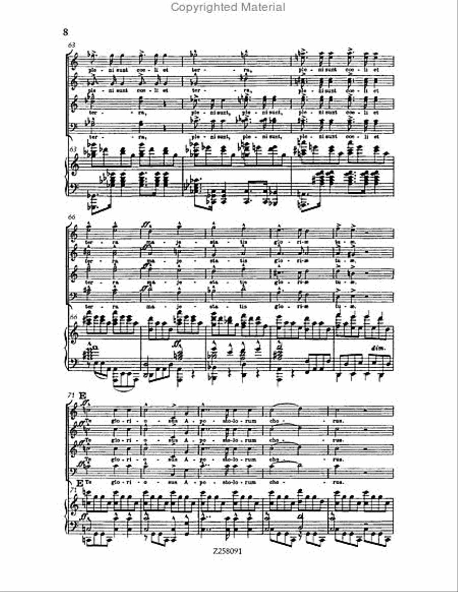Te Deum, WAB 45 (1886 revision) Choir scores gallery preview page 8