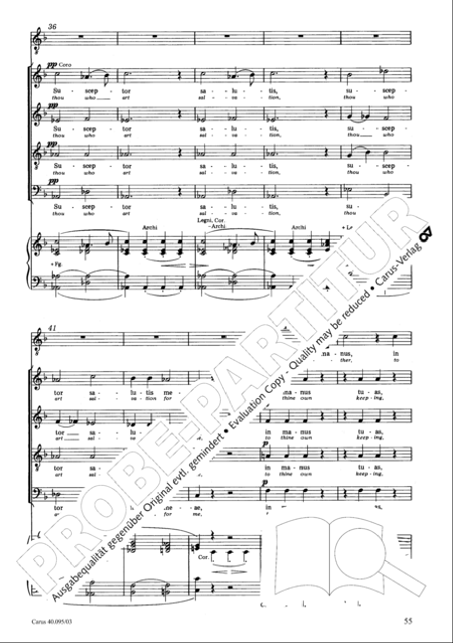 The Seven Words (Die Sieben Worte) 4-Part scores gallery preview page 56