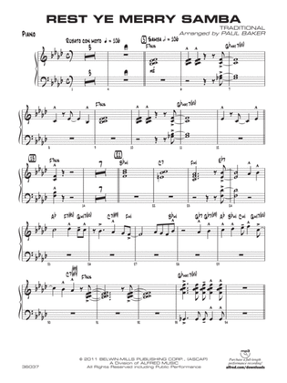 Rest Ye Merry Samba: Piano Accompaniment