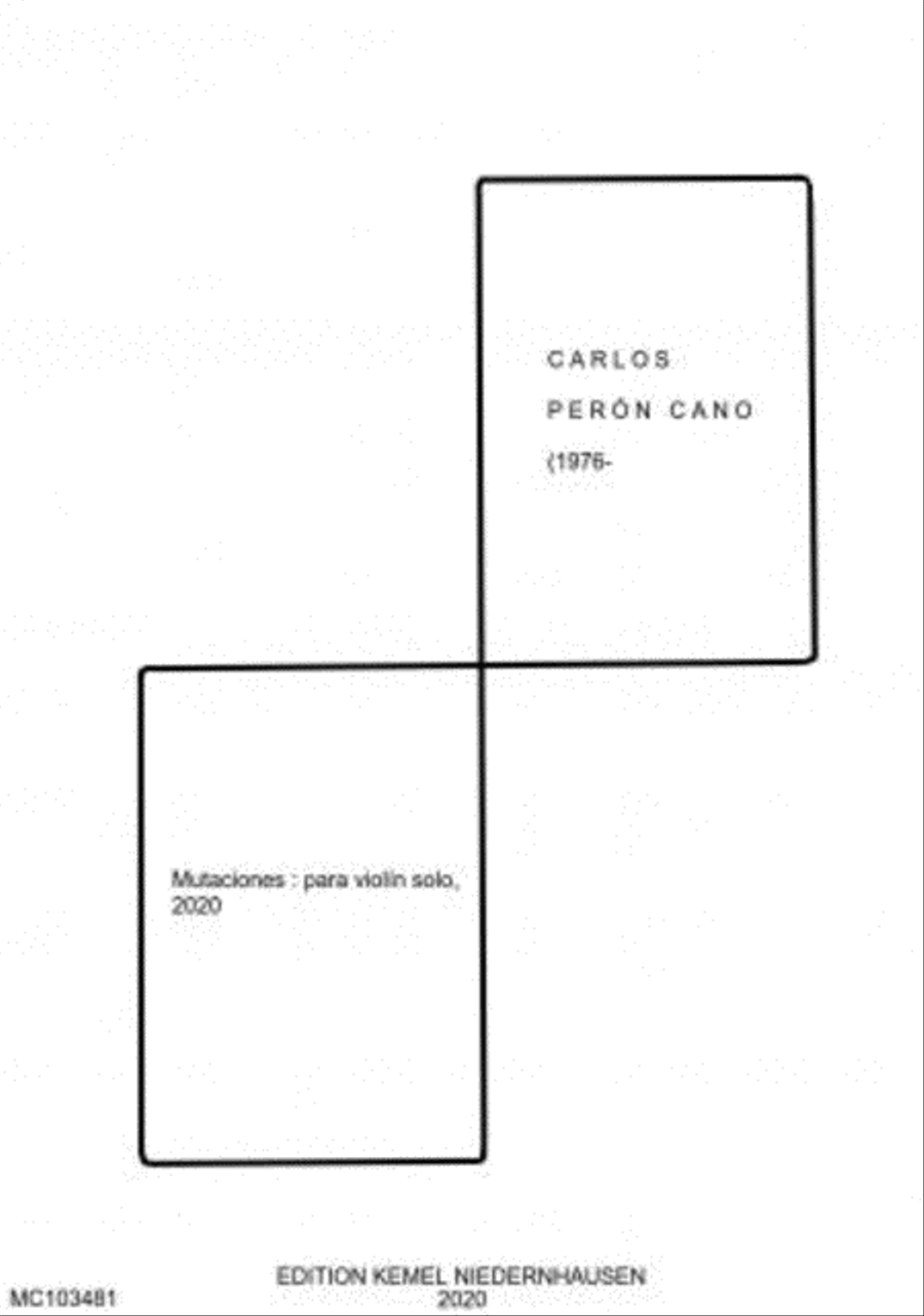 Mutaciones Violin Solo scores gallery preview page 1