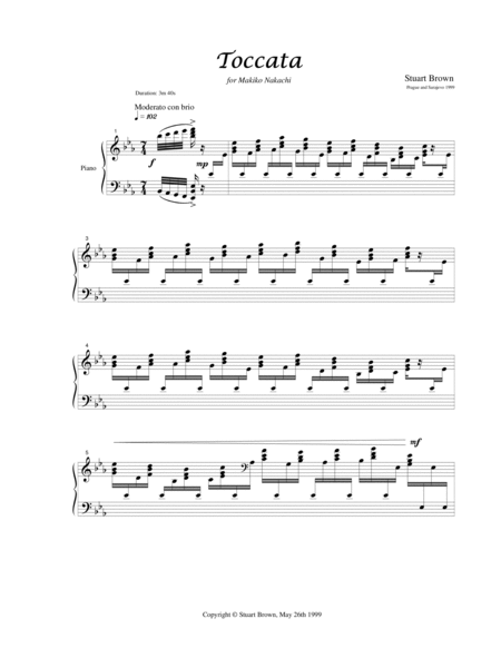 Toccata for piano image number null