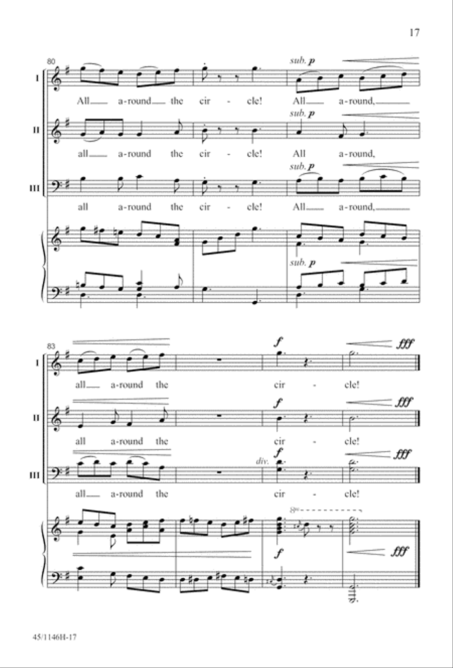 We Sing the World Around We Sing the World Around Choir scores gallery preview page 17