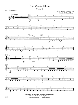 The Magic Flute (Overture): 2nd B-flat Trumpet