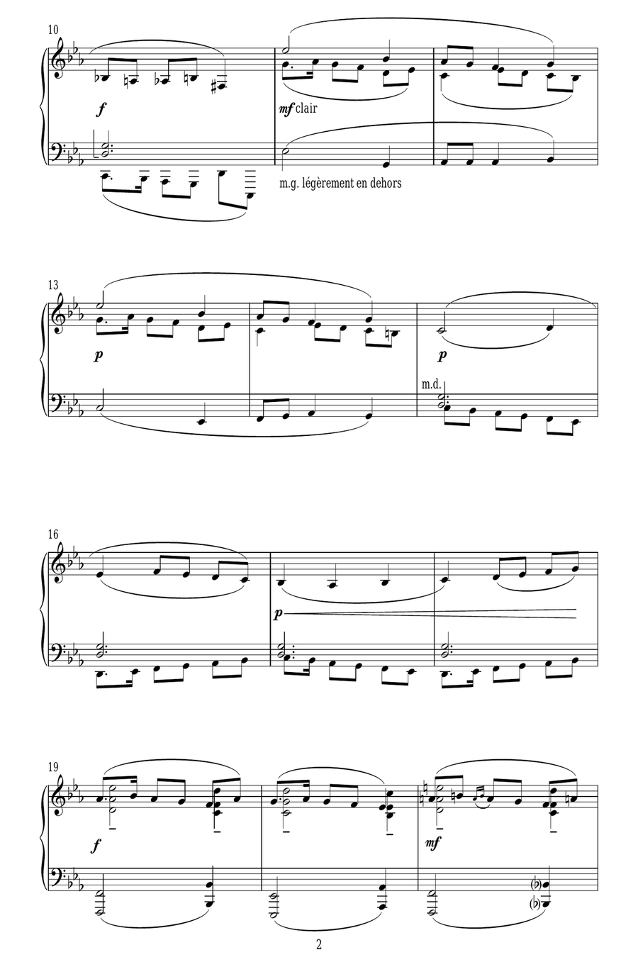 Andante (From Five Impromptus) Piano Solo scores gallery preview page 2
