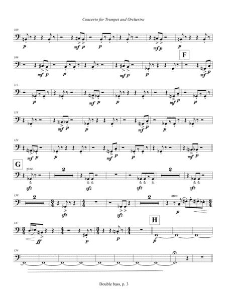 Concerto for Trumpet and Orchestra (2011) Double bass part