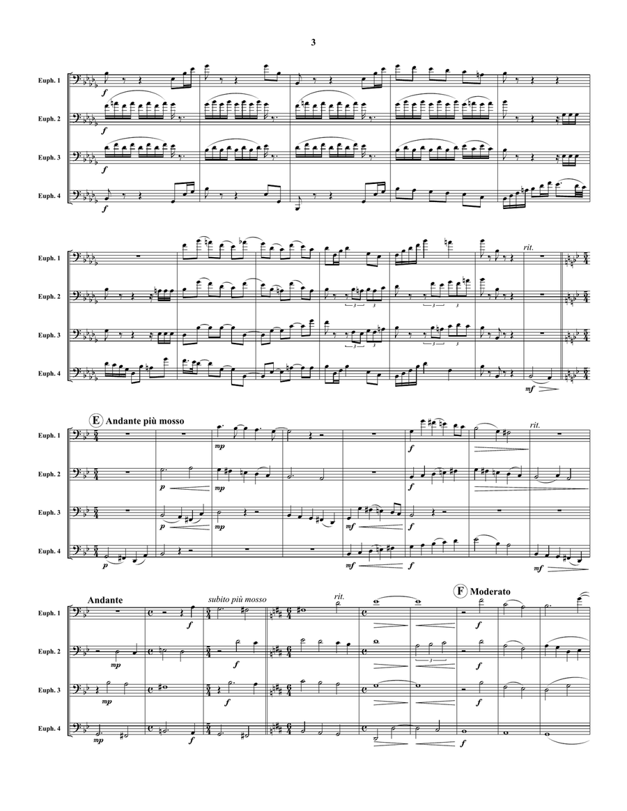Psalm Euphonium Quartet - Digital Sheet Music page 3