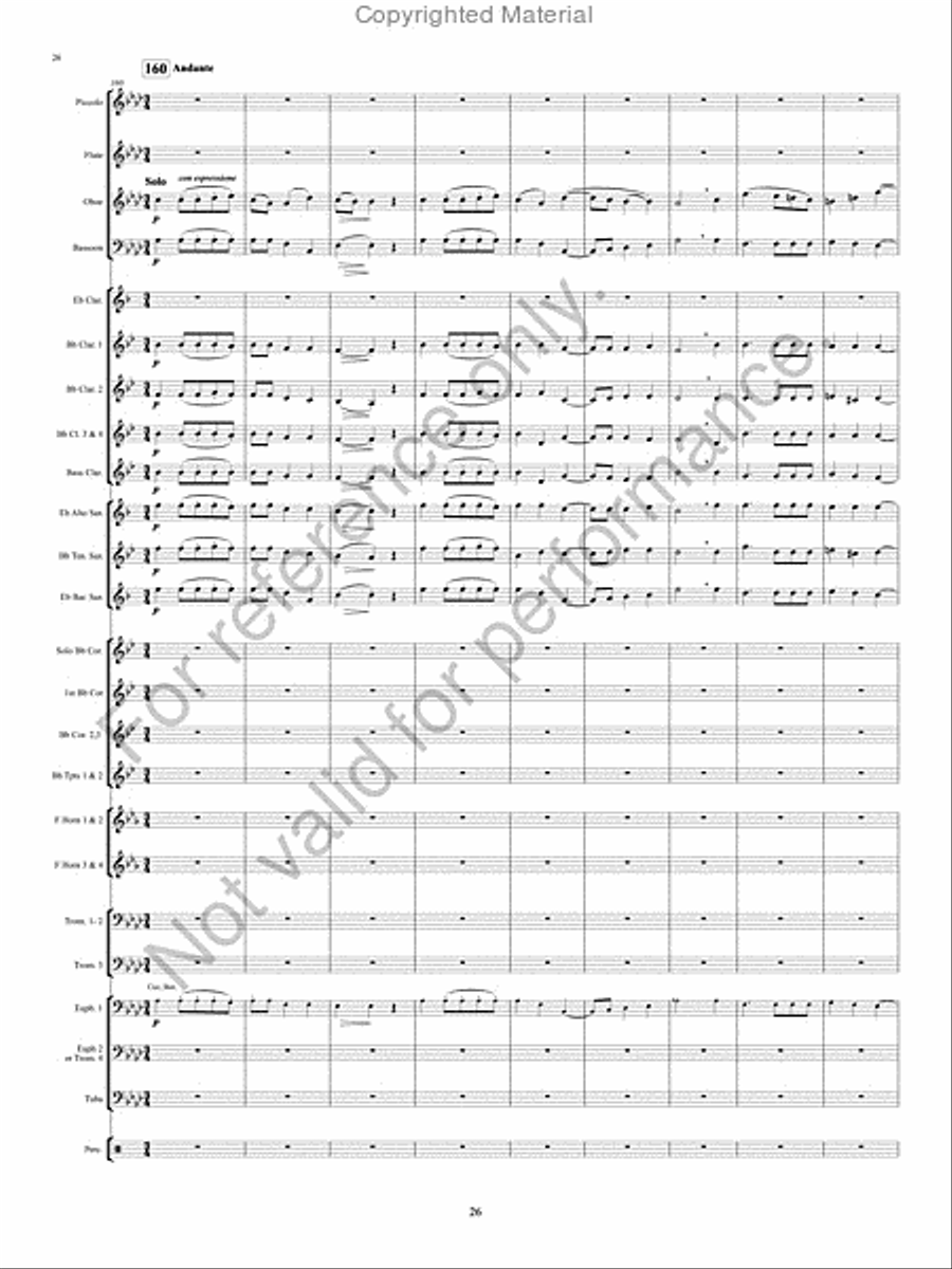 The Pirates of Penzance Concert Band scores gallery preview page 27