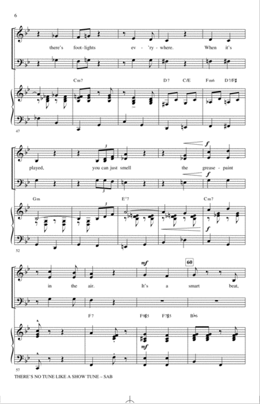 There's No Tune Like A Show Tune (arr. Mark Hayes) 3-Part scores gallery preview page 5