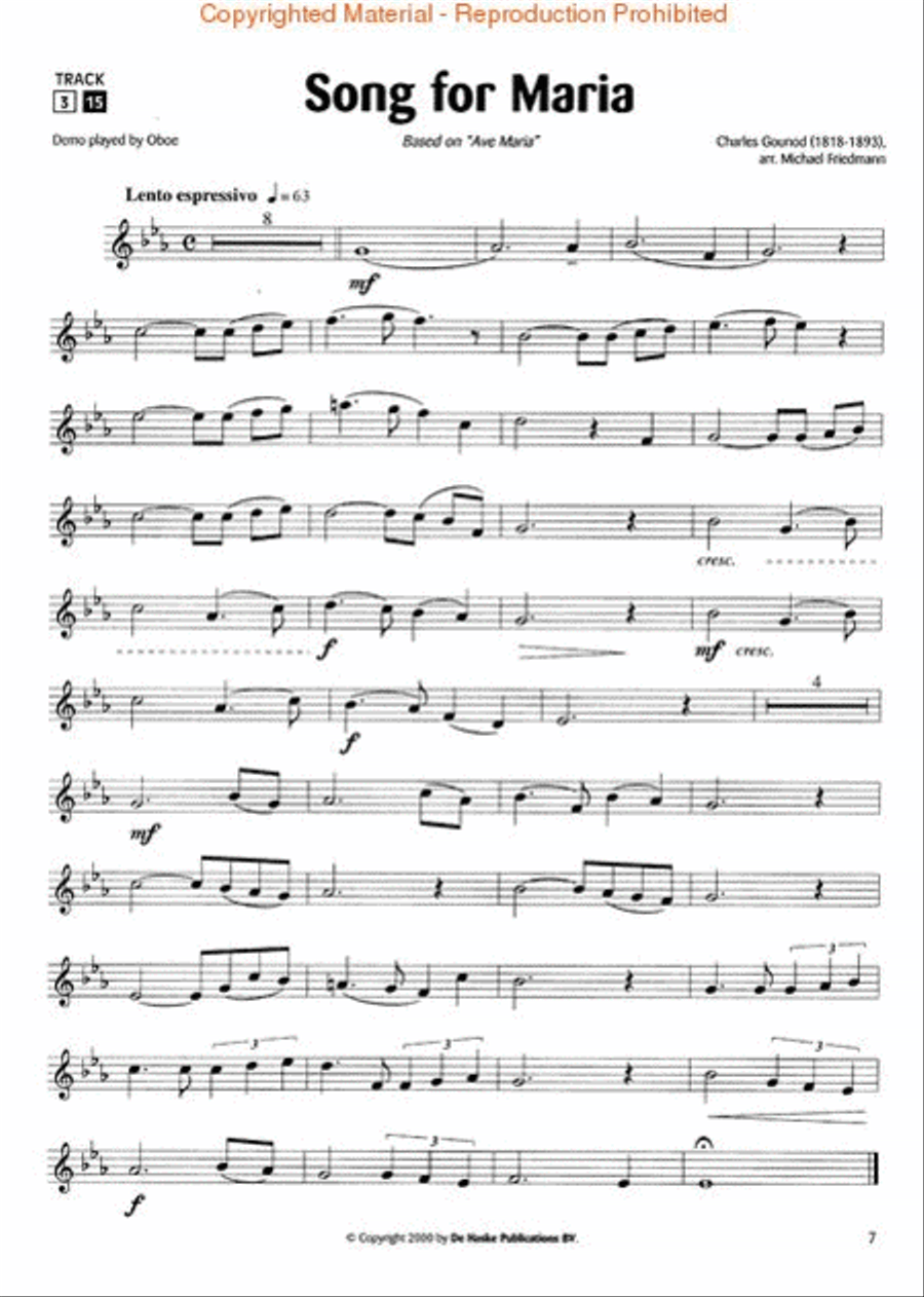 Classical Solos Oboe Solo scores gallery preview page 2